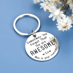Mens Funny Inspirational Keychain BFF Graduation Gift