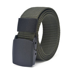 Men's Nylon Canvas Belt 1.5inch Plastic Buckle Military Tactical Belt