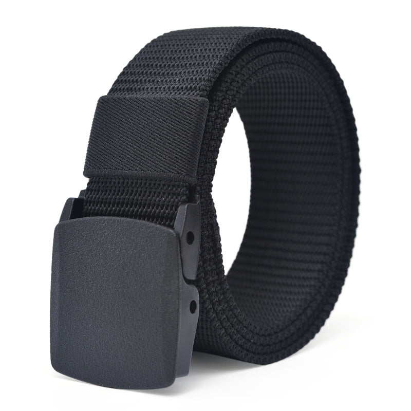 Men's Nylon Canvas Belt 1.5inch Plastic Buckle Military Tactical Belt