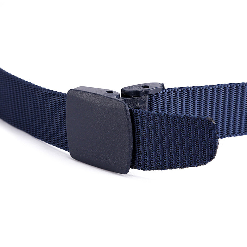 Men's Nylon Canvas Belt Plastic Buckle Metal Military Tactical Waist Belt