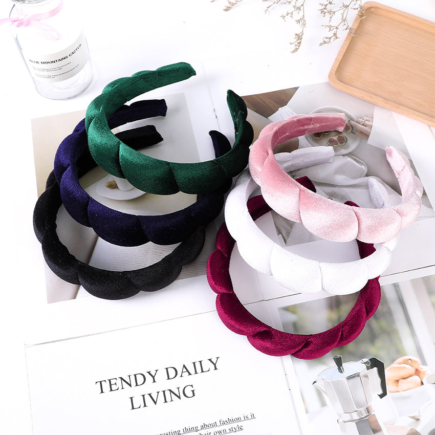 Winter Thick Bread Headband Pure High Ladies Hairband