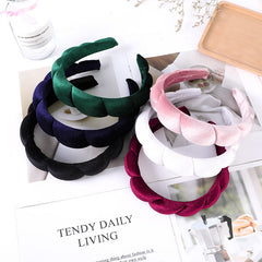 Winter Thick Bread Headband Pure High Ladies Hairband