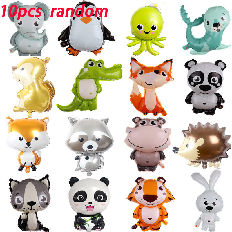 10 Animal Balloons Assorted 24in