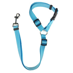 2 In 1 Pet Car Seat Belt Nylon Lead Leash Backseat Safety Belt Adjustable