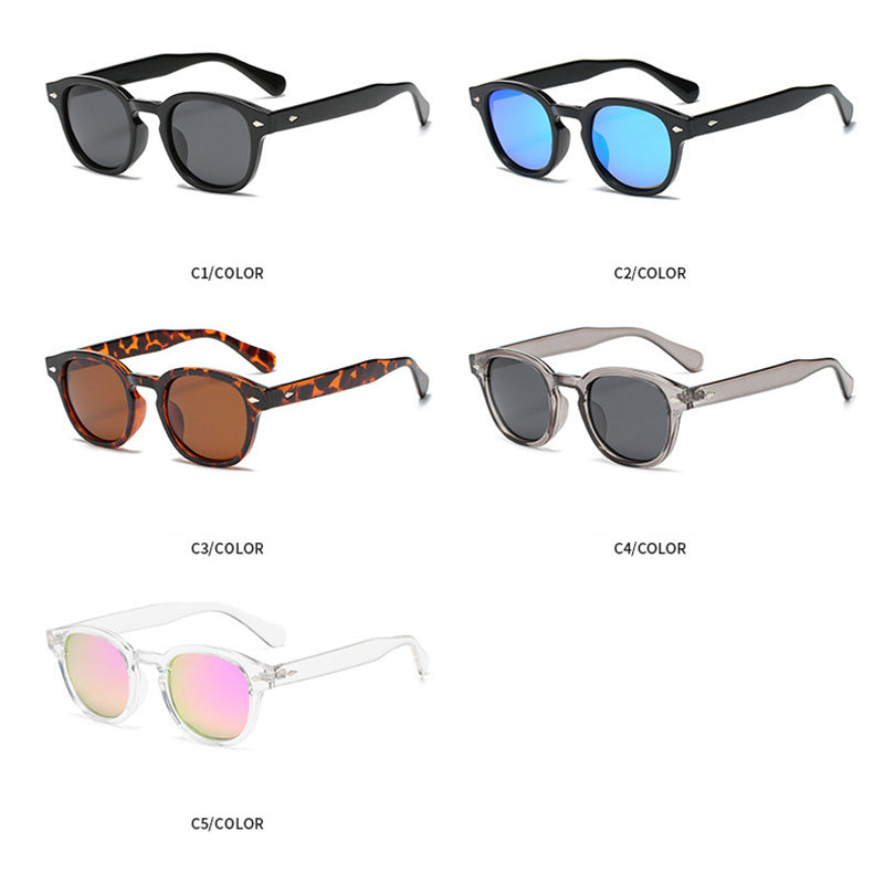 Unisex Polarized Round Tinted Sunglasses Vintage Style