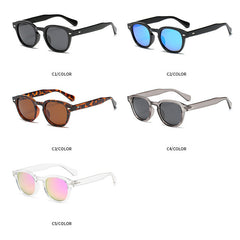 Unisex Polarized Round Tinted Sunglasses Vintage Style