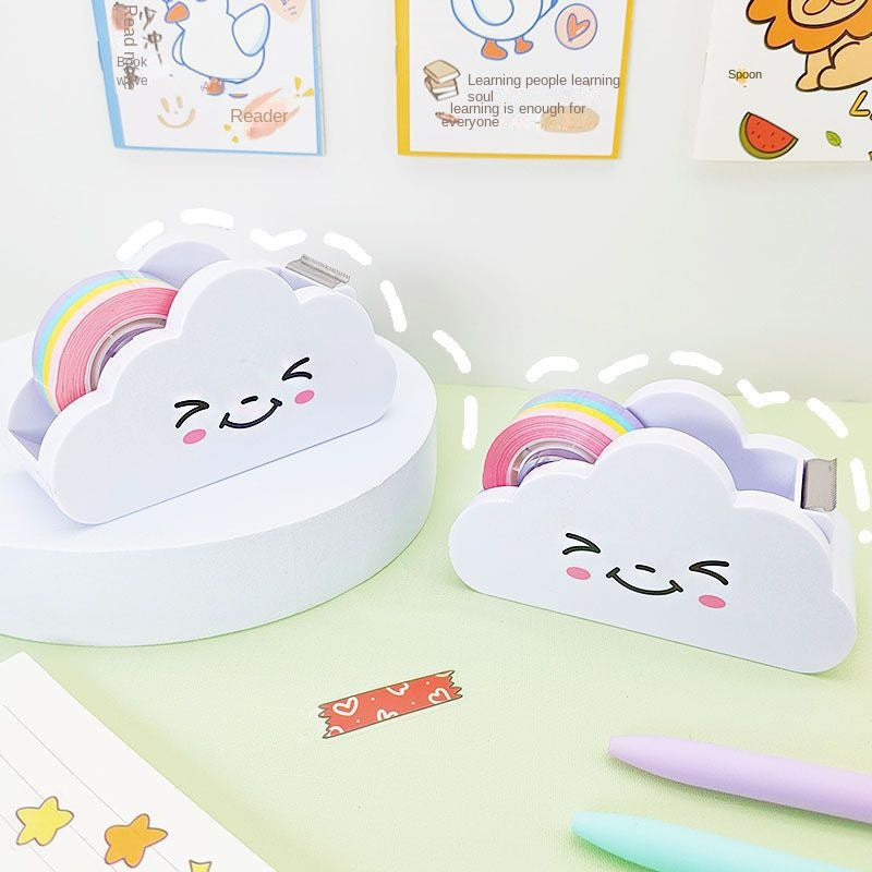 Rainbow Tape Dispenser Holder for Stationery Tapes