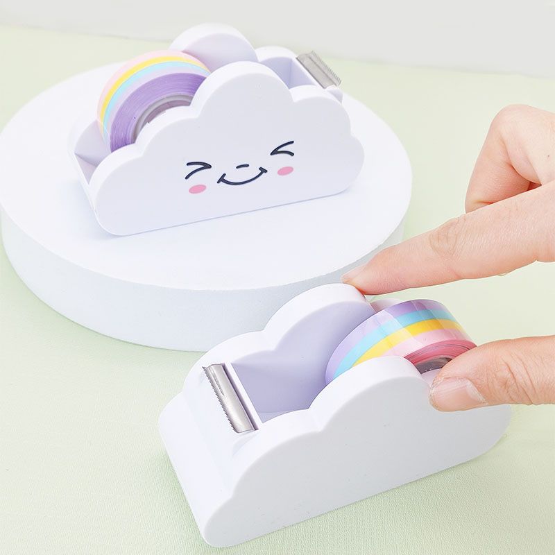Rainbow Tape Dispenser Holder for Stationery Tapes