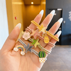 Colorful Star Hair Ring Girls Hair Accessories
