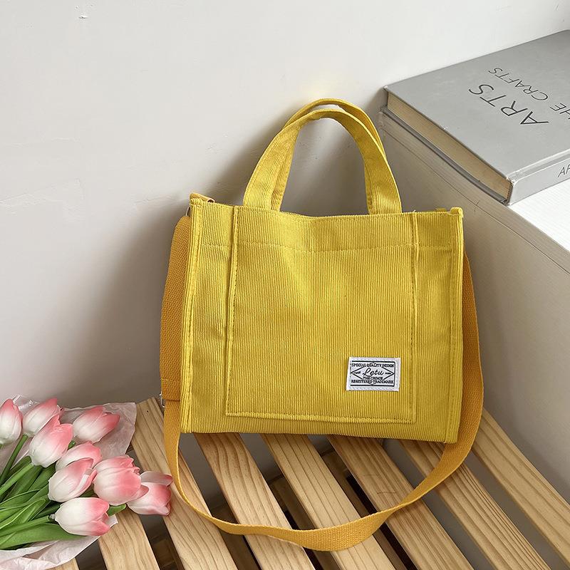 Corduroy Crossbody Bag Women's HandBag Casual Shoulder Bag