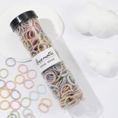 300pcs Elastic Hair Ties for Girls, Soft Hair Elastics for Thick Hair
