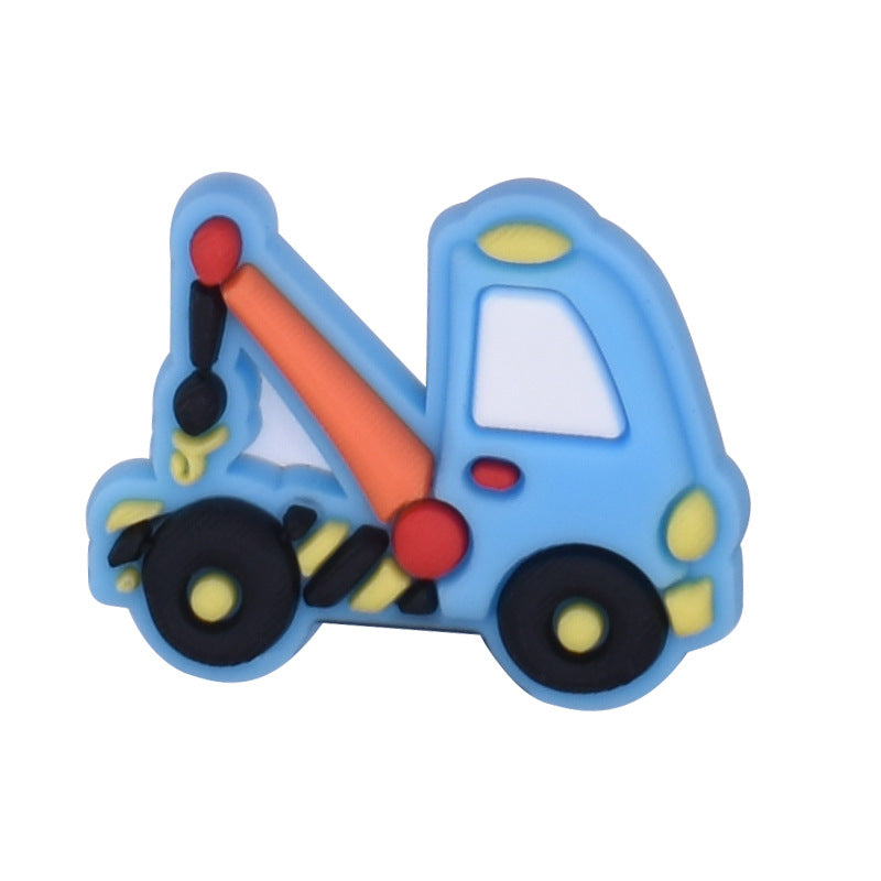 18pcs Truck Pattern Shoe Charms PVC Shoe Decoration Accessories For Clog