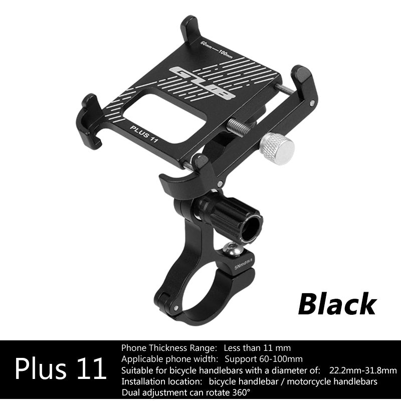 360 Rotatable Aluminum Motorcycle Phone Holder for Cycling