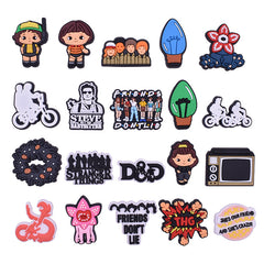 20pcs Mix Shoe Charms PVC Shoe Decorations for Christmas Birthday Party Favors