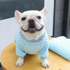 Bear Pattern Fleece Pet Sweater for Small and Medium Dogs Cozy Hoodie