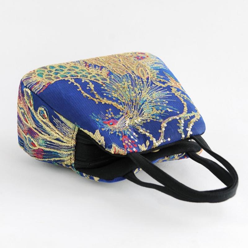 Sequin Embroidery Handbag Canvas Tote Bag