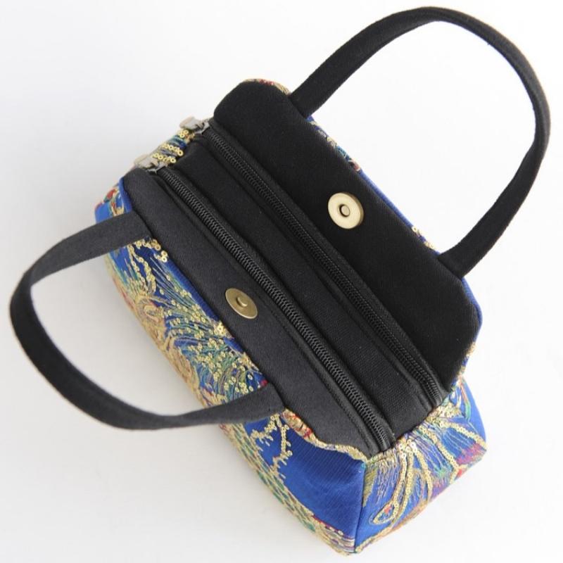 Sequin Embroidery Handbag Canvas Tote Bag