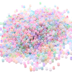 1000pcs 2mm Colorful Milk Bubble Seed Beads Glass Spacer Beads