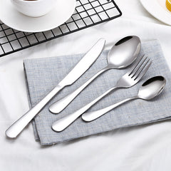 4pcs Stainless Steel Hotel Cutlery Set Dinnerware Set