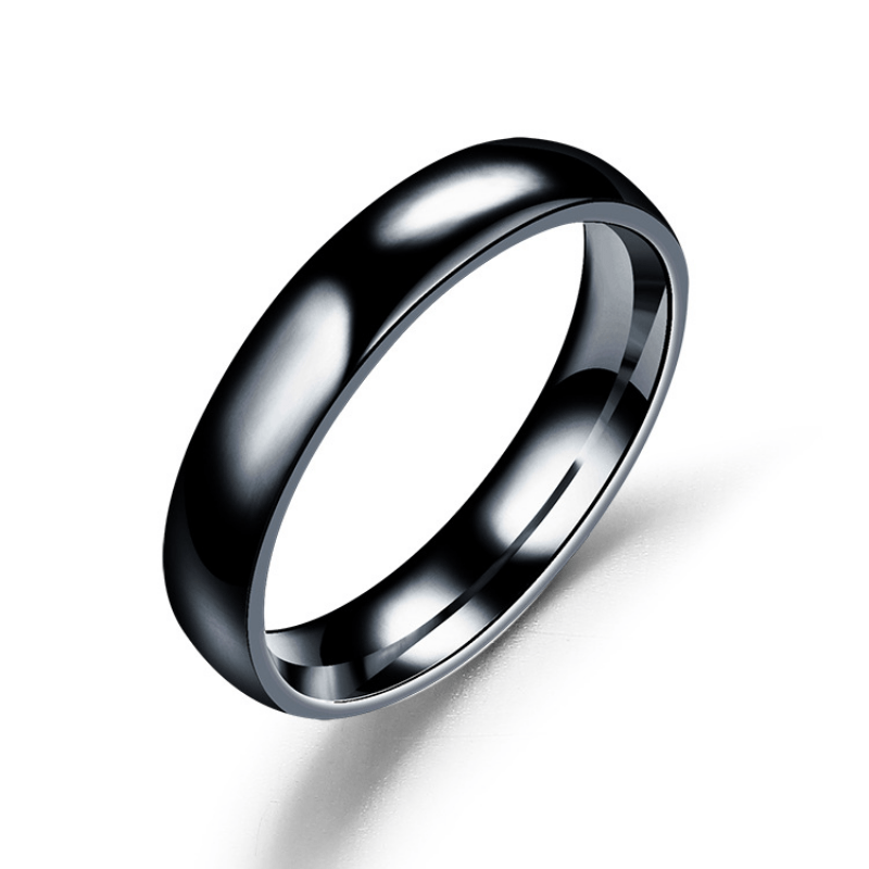 Stainless Steel High Polish Wedding Band Ring