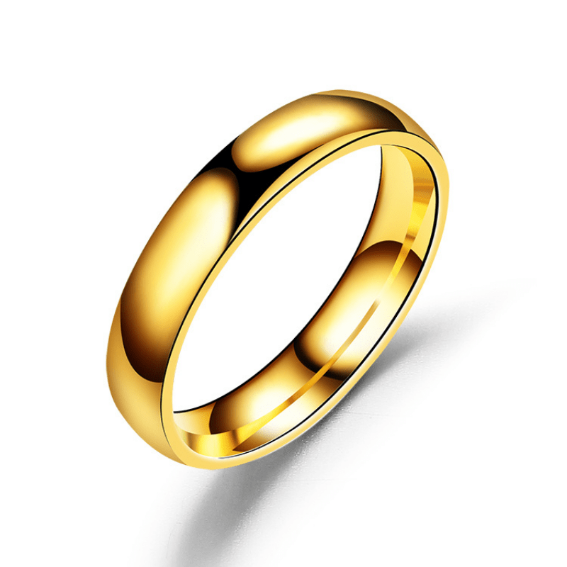Stainless Steel High Polish Wedding Band Ring