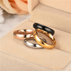 Stainless Steel High Polish Wedding Band Ring