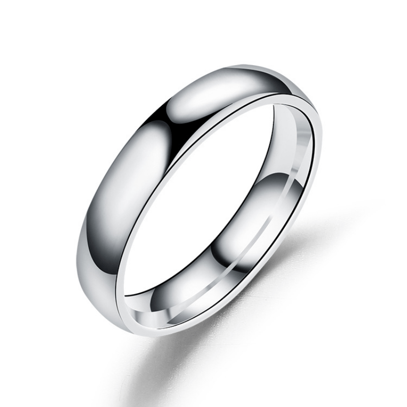 Stainless Steel High Polish Wedding Band Ring