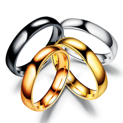 Stainless Steel High Polish Wedding Band Ring