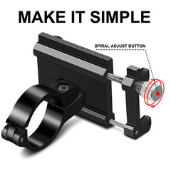 Aluminum Bike Phone Mount for Safe Riding