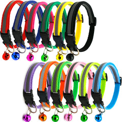 Reflective Pet Collar with Bell for Dogs and Cats
