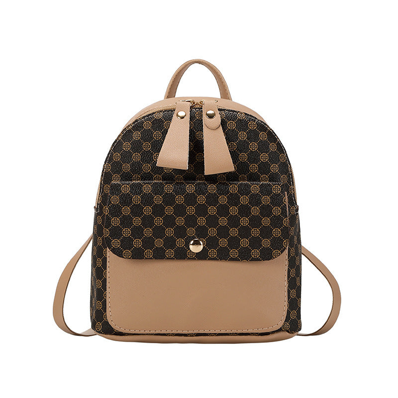 Geo Pattern Small Backpack for Work & School
