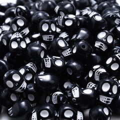 30 Acrylic Skull Spacer Beads For DIY Bracelet Necklace Making