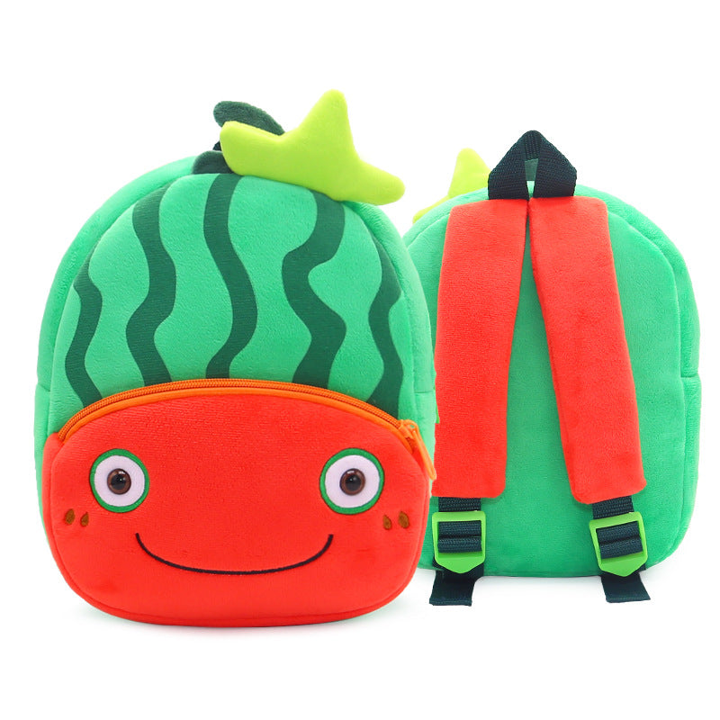 Fruit Style Plush Kid Backpack Schoolbag
