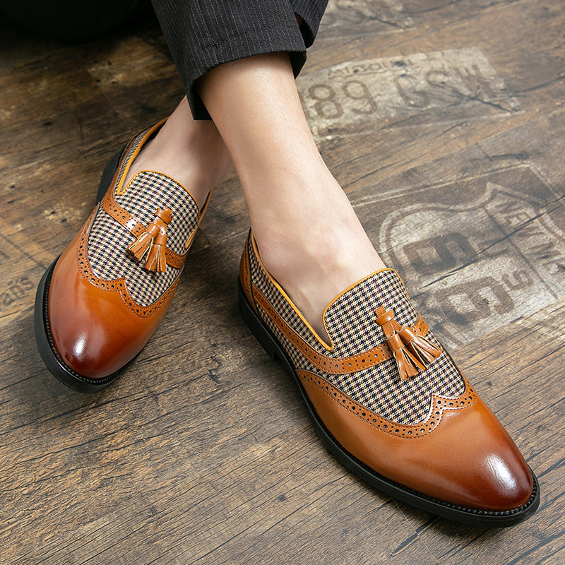 Men's Tassel Slip On Formal Dress Shoes For Wedding Office
