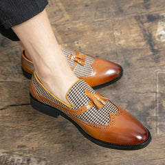 Men's Tassel Slip On Formal Dress Shoes For Wedding Office