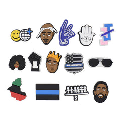 14pcs Cartoon Shoe Charms for Clogs Jibts Bubble Slides Sandals