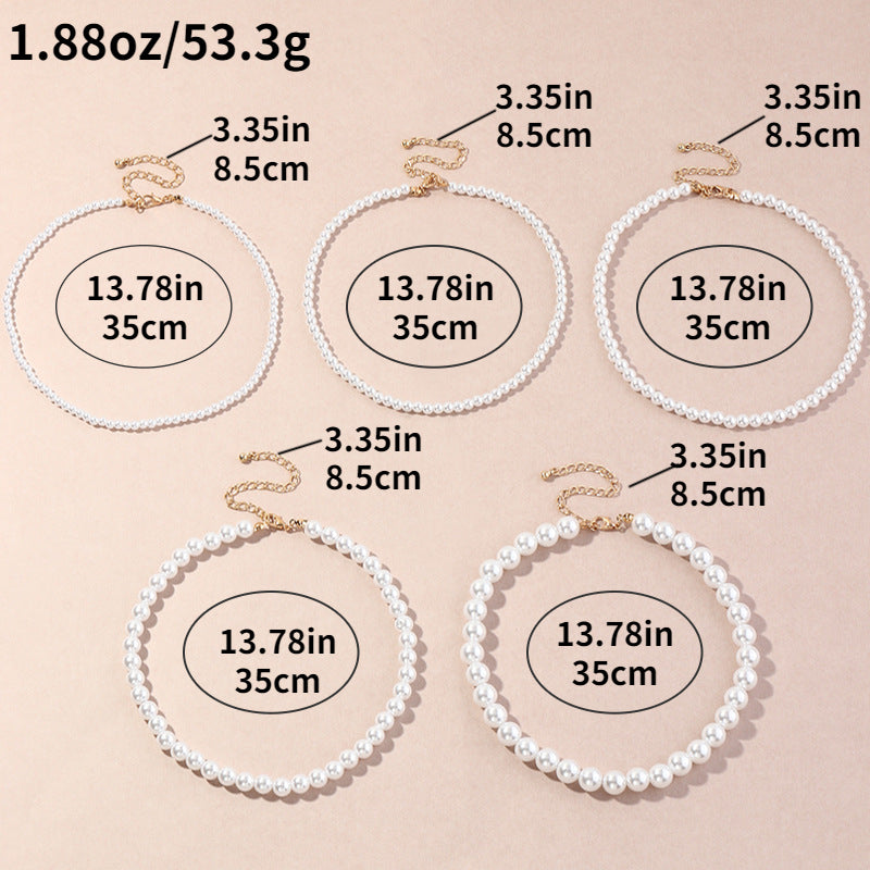 Pearl Beaded Necklaces Women's Jewelry