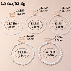 Pearl Beaded Necklaces Women's Jewelry