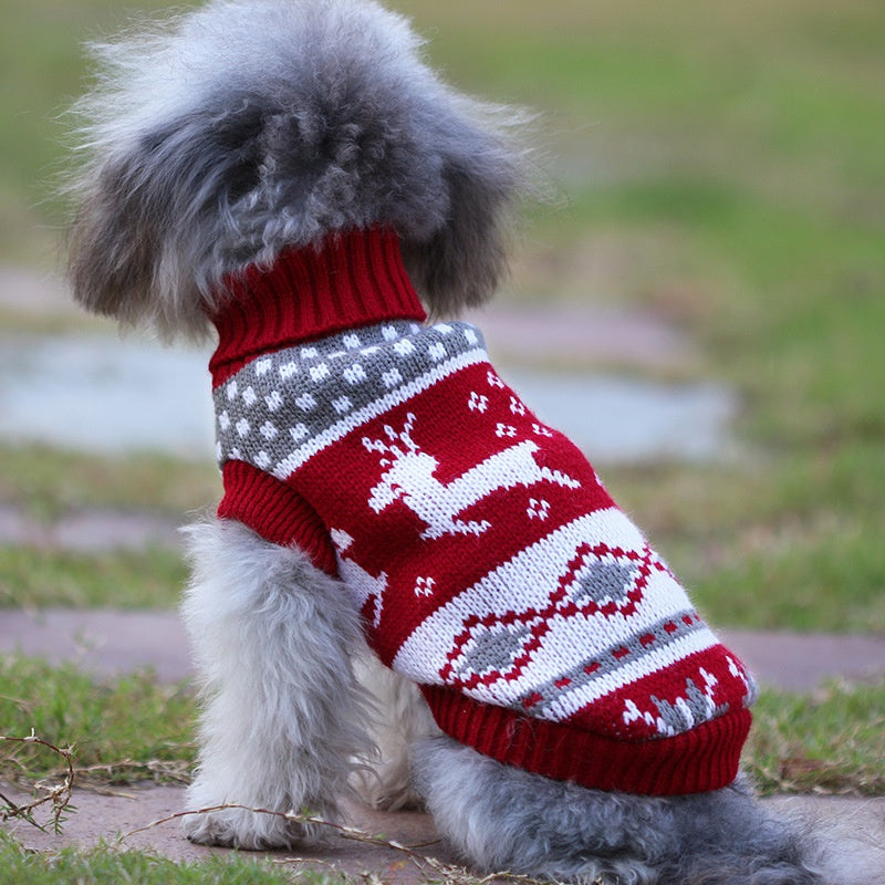 Christmas Reindeer Knitted Sweater For Toy And Small Dogs