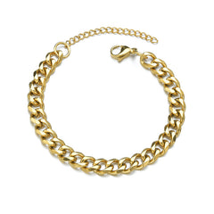 Men's Titanium Cuban Bracelet Chain Jewelry