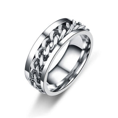 Men's Rotatable Chain Ring Stainless Steel