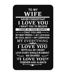 Husband Wife Wallet Metal Card Gift