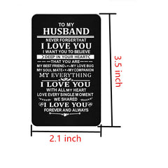 Husband Wife Wallet Metal Card Gift