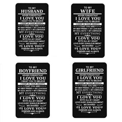 Husband Wife Wallet Metal Card Gift