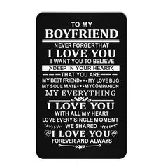 Husband Wife Wallet Metal Card Gift