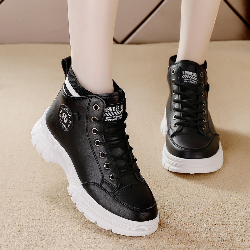 Women's High Top Platform Sneakers for Running and Casual Wear