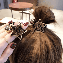 Star Metal Headband Rhinestone Hair Tie