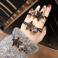 Star Metal Headband Rhinestone Hair Tie