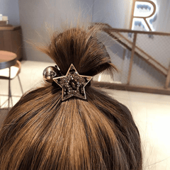 Star Metal Headband Rhinestone Hair Tie