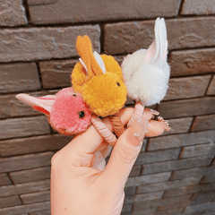 Kids Girls Hair Tie Plush Rabbit Rubber Bands Hair Rope Hair Bands Hair Accessor